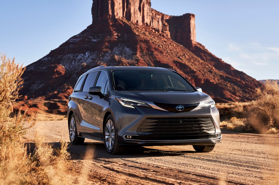 A 2022 Toyota Sienna, which is the best cars for road trips in 2022.
