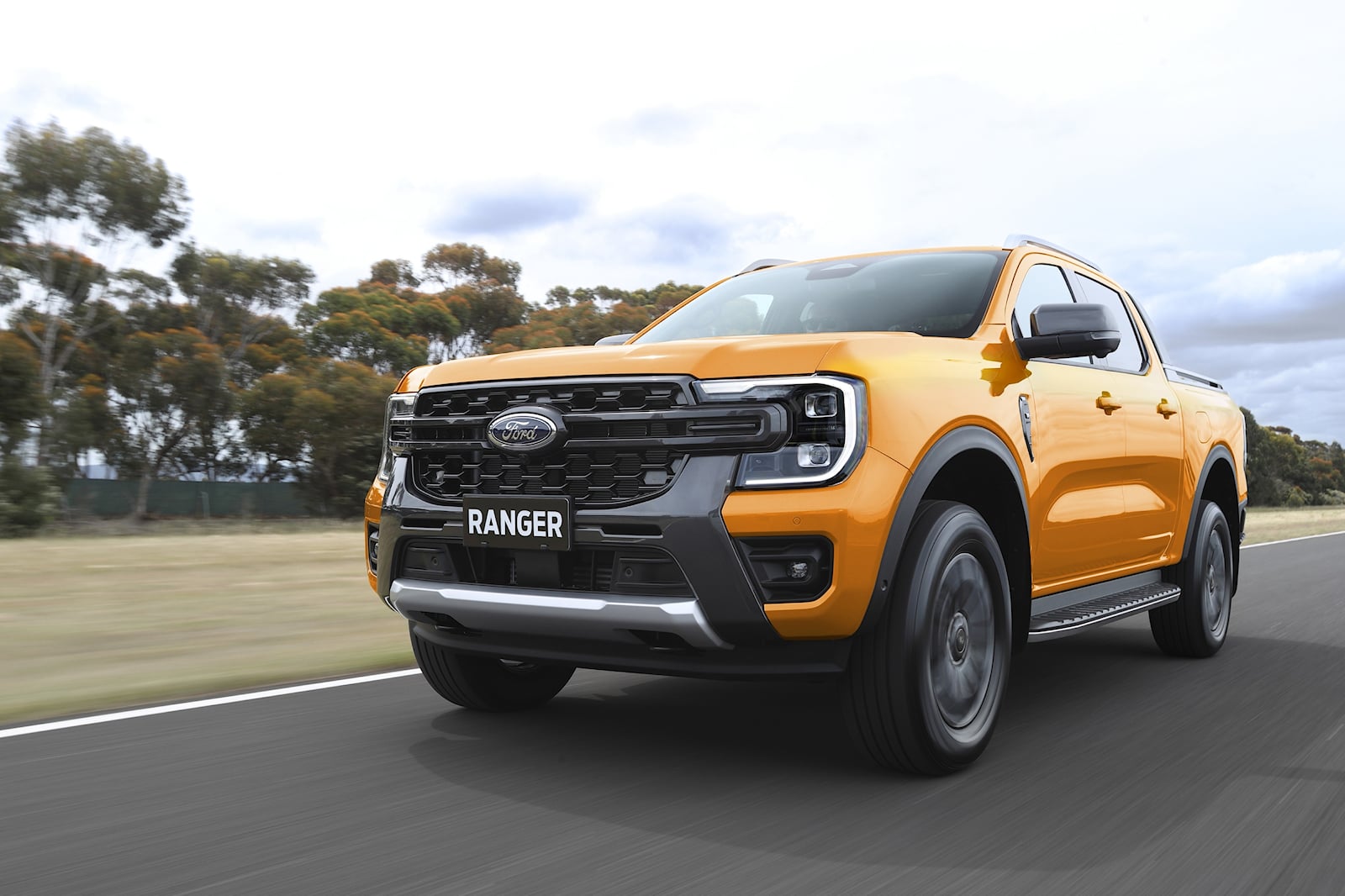 2023 Ford Ranger on the road