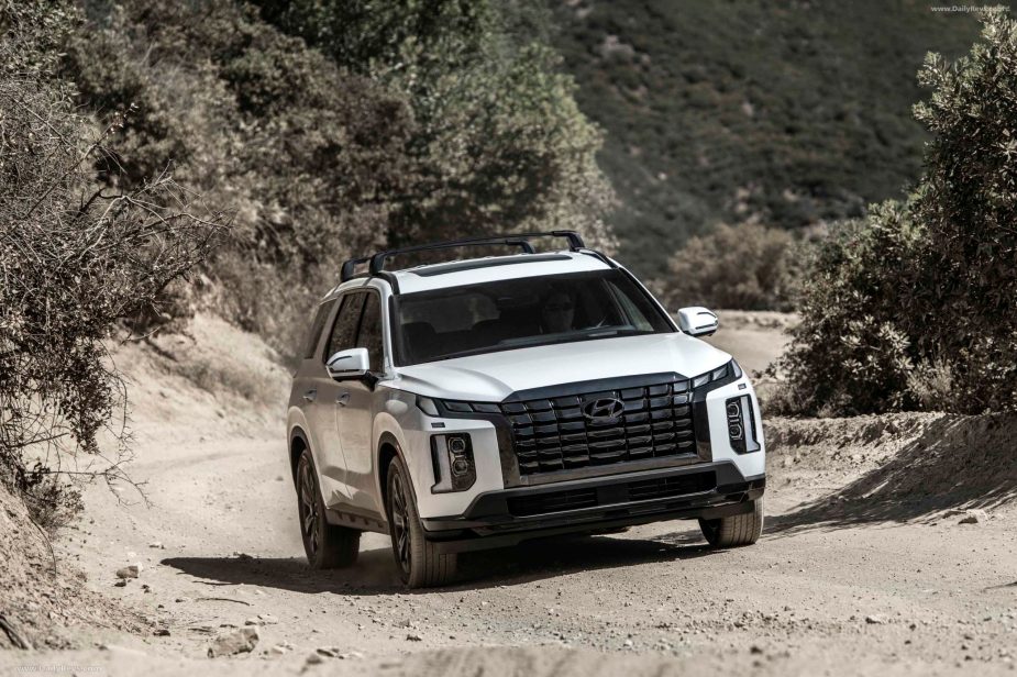 2023 Hyundai Palisade XRT off-roading. The Palisade is getting a huge update in 2023.