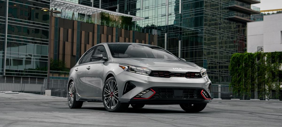 Silver 2023 Kia Forte compact sedan
