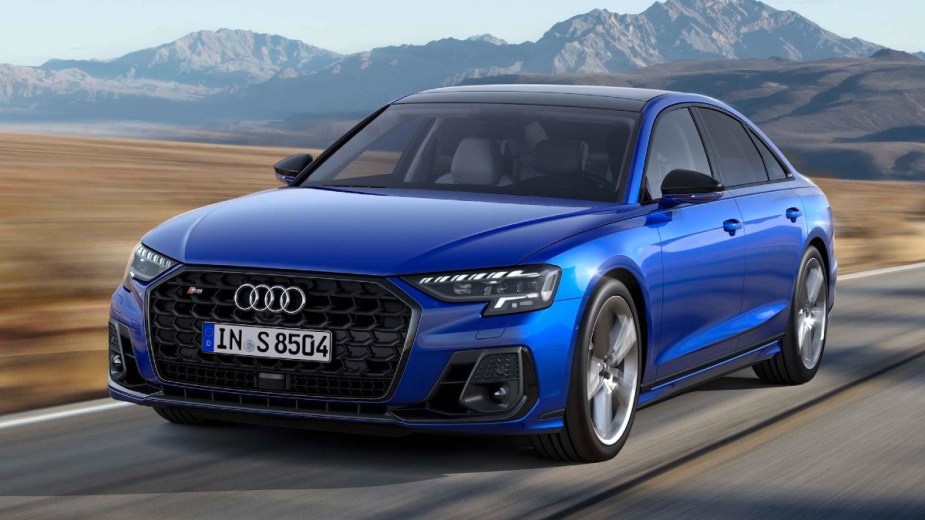 This blue Audi S8 is incredibly quick off the line