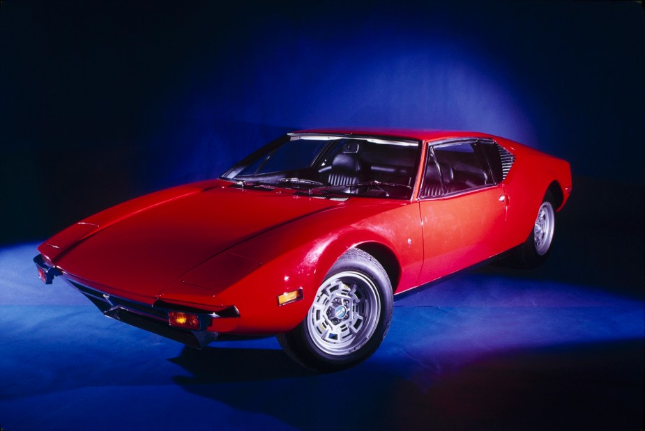 Elvis chose to shoot his car, a Pantera this one.