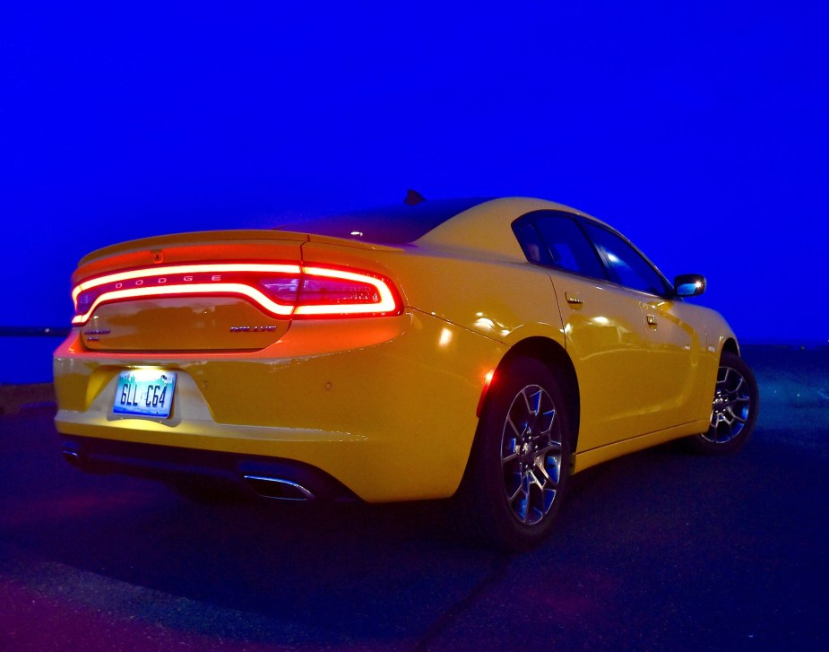 A Dodge Charger AWD is available as either a GT or SXT.