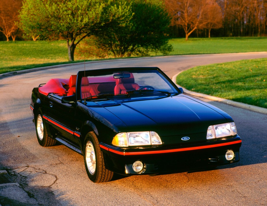 The Mustang Fox Body like this convertible is the third generation of the pony car.