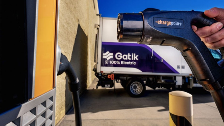 Gatik Truck and Charge Point Charger