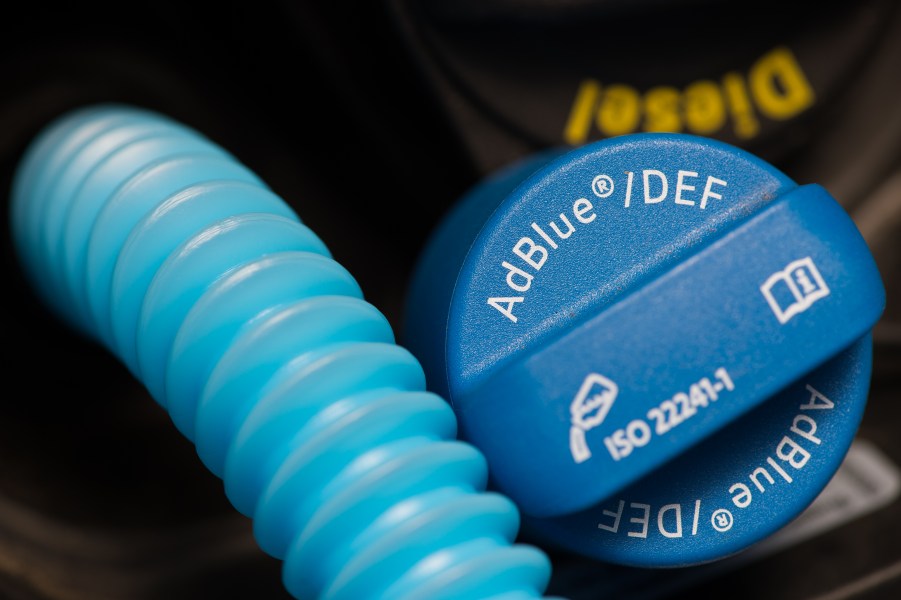 A DEF tank in diesel vehcile