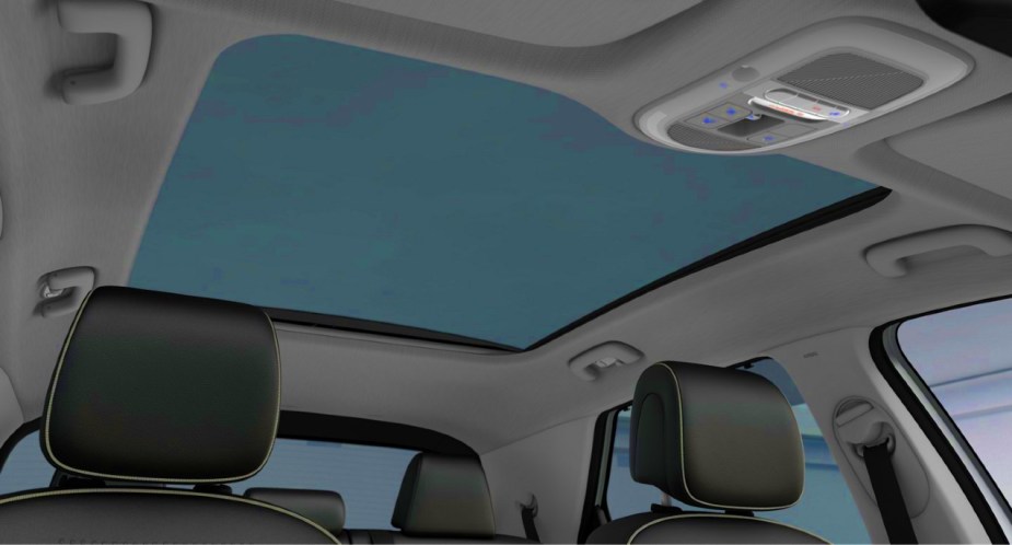 The 2022 Hyundai Ioniq 5 Limited's vision roof. 