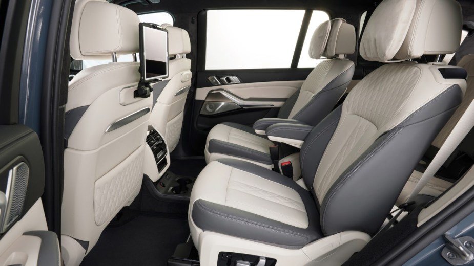 The Interior 2022 BMW X7 is easily accessed in this luxury SUV.