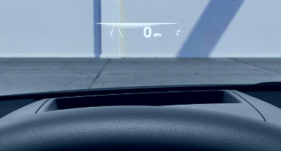 The windshield of a 2022 Hyundai Ioniq 5 Limited. 