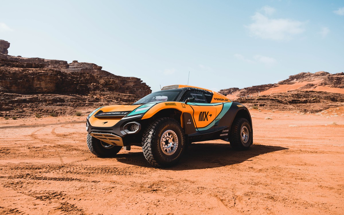 McLaren manufactures an off-road racing car for the Extreme E series.  Could a McLaren SUV be based on this racing car? 