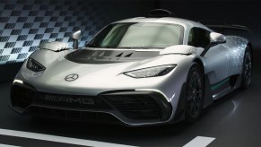 Mercedes-AMG ONE Limited Edition Supercar with 1,000 horsepower V6 engine on display in Carwow video