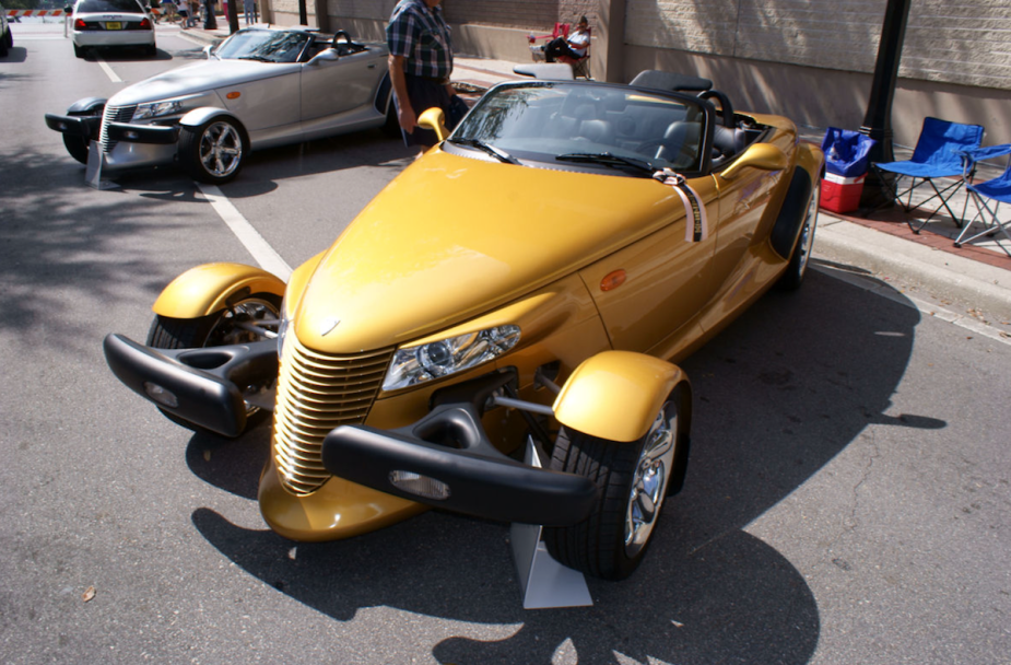 A Plymouth Prowler in Gold