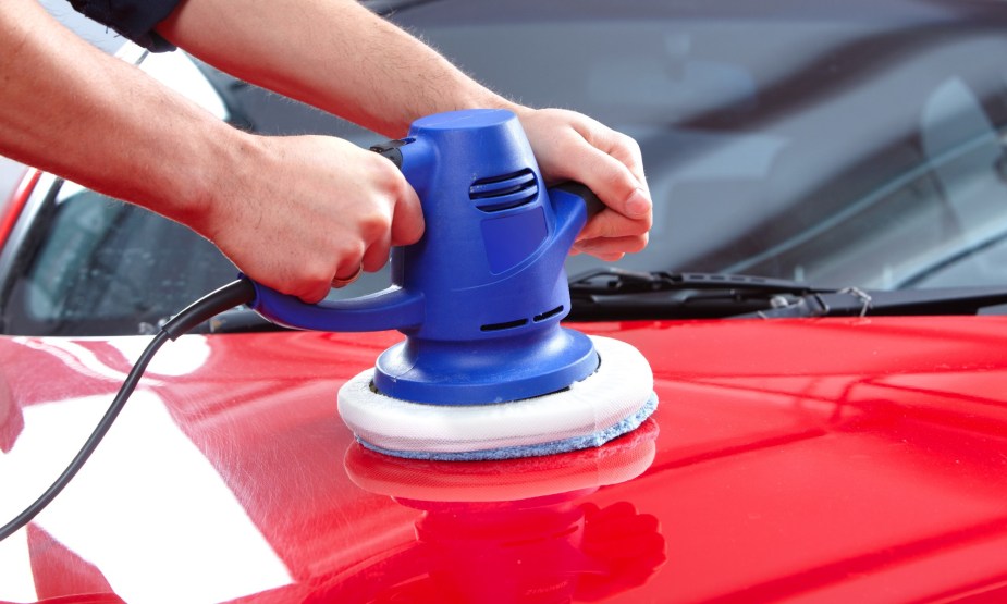 Using a orbital polisher can cut down on car cleaning time