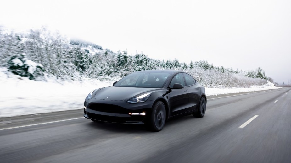 the new tesla model 3, an electric vehicle, can offer all wheel drive to ensure drivers can feel confident on any road