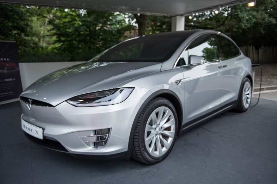 The Tesla Model X, pictured here in silver, is one of the EVs that hold the most value. 