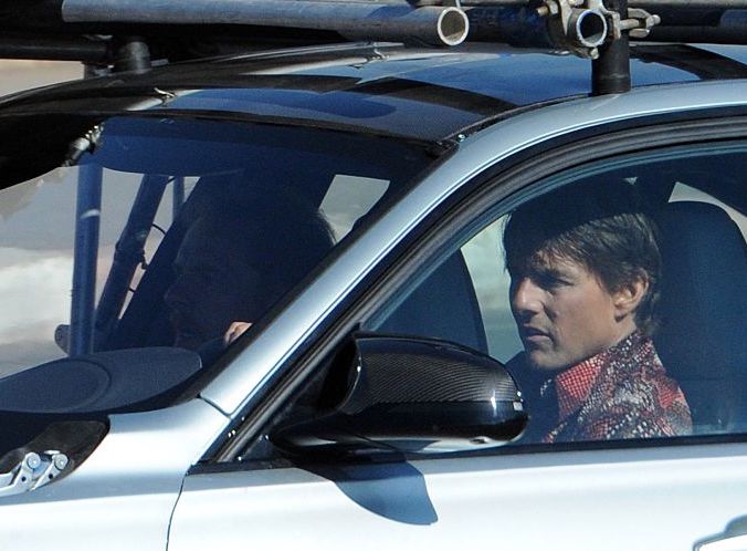 Tom Cruise at the wheel