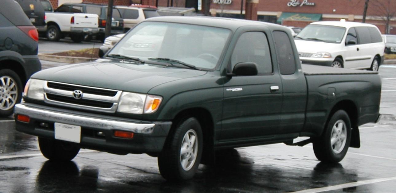 An early Toyota Tacoma, from when Toyota built small trucks.