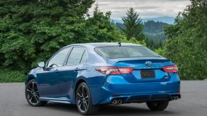 Blue Toyota Camry sedan; a Toyota is usually a good certified pre-owned value