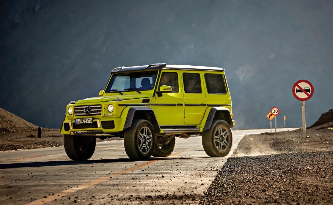 The new G 63 is based on the 4x4 Squared show car 