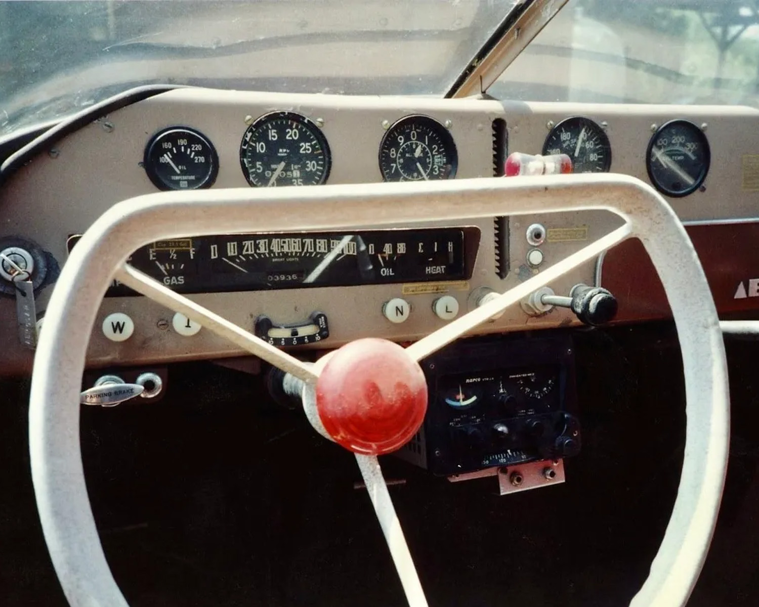 Interior view of 1956 taylor Aerocar flying car tail number N103D