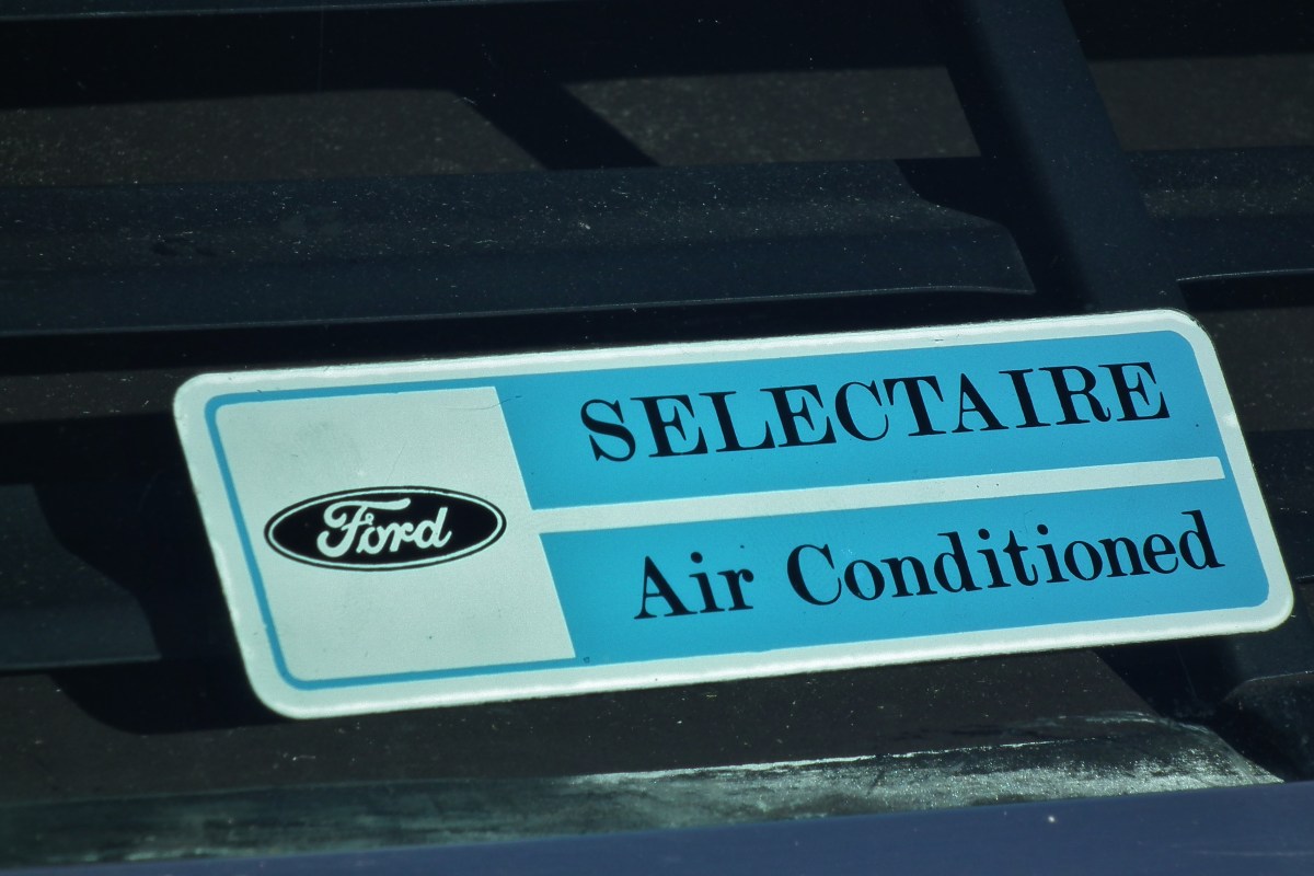 1974 Ford Air conditioner sticker