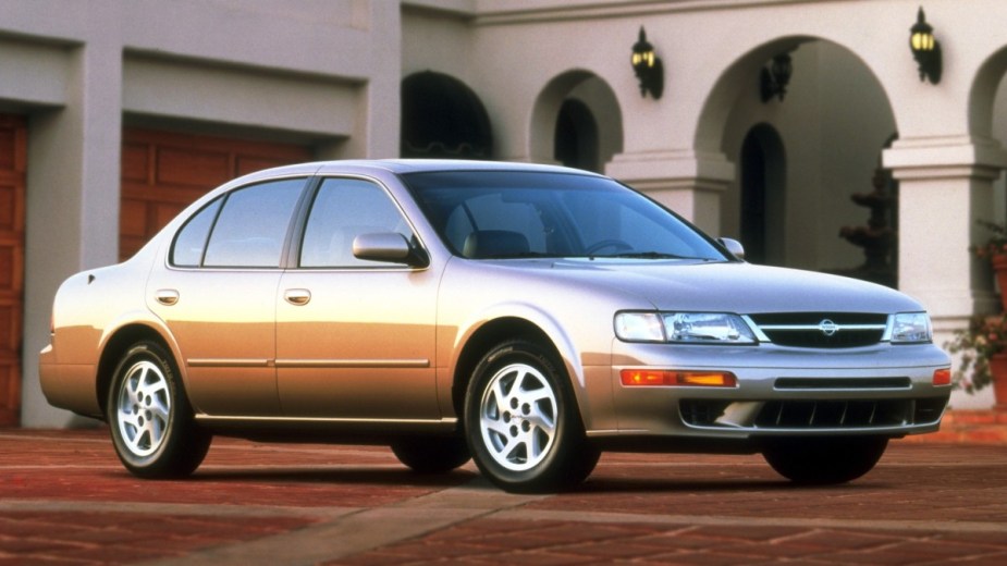 a 1995 nissan maxima, a sporty and sleek sedan that offered you plenty of performance
