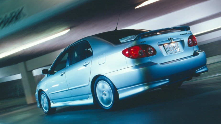 the 2005 toyota corolla xrs, the fastest model in the line-up thus far