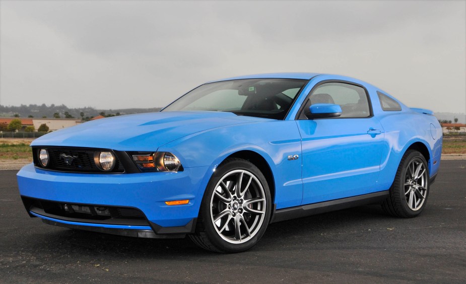 The 2011 Ford Mustang GT is one of the most reliable Mustang model years, like this blue GT.