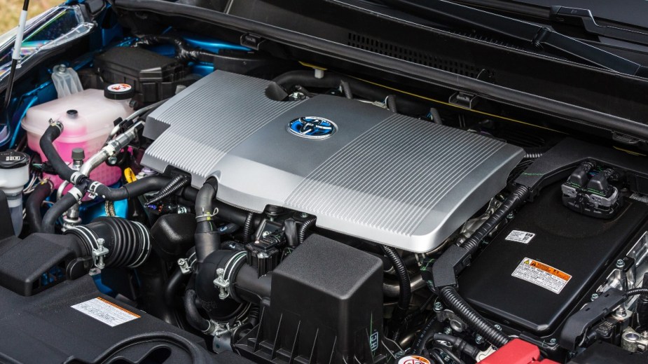 the efficient powertrain found in a 2020 toyota prius