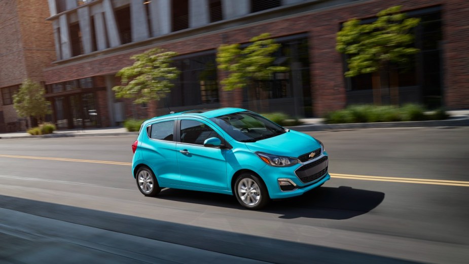 the 2021 chevrolet spark, the smallest new car available in 2022