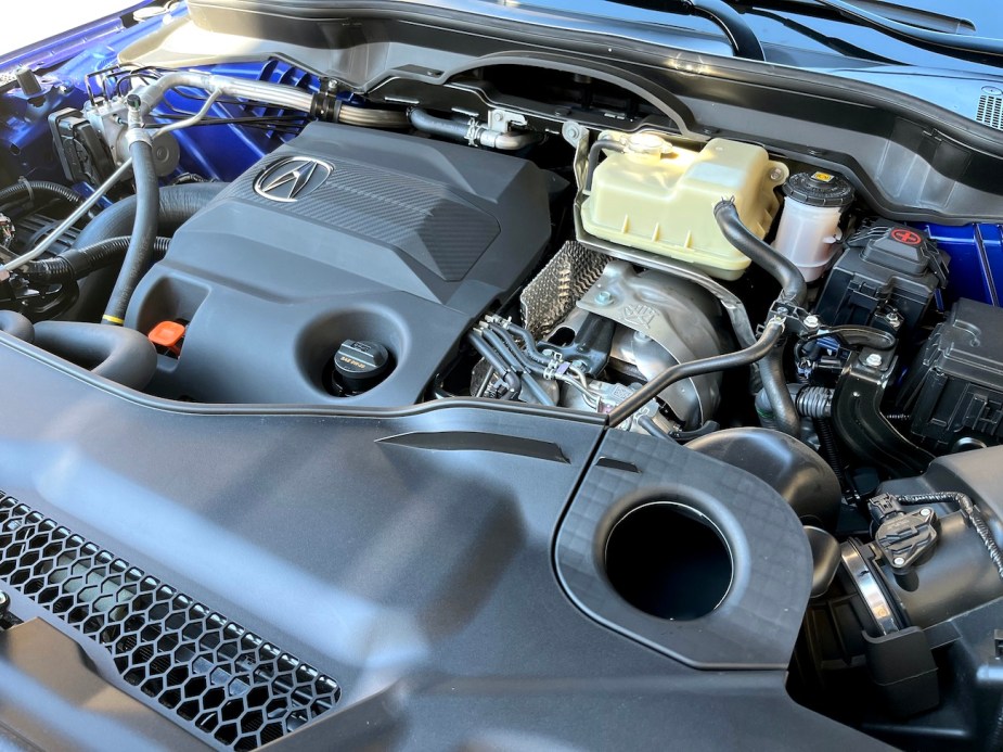 The turbocharged 3.5-liter V6 engine provides plenty of power.