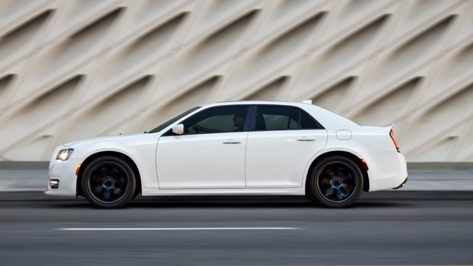 a white 2022 chrysler 300, one of the cars affected by the recall