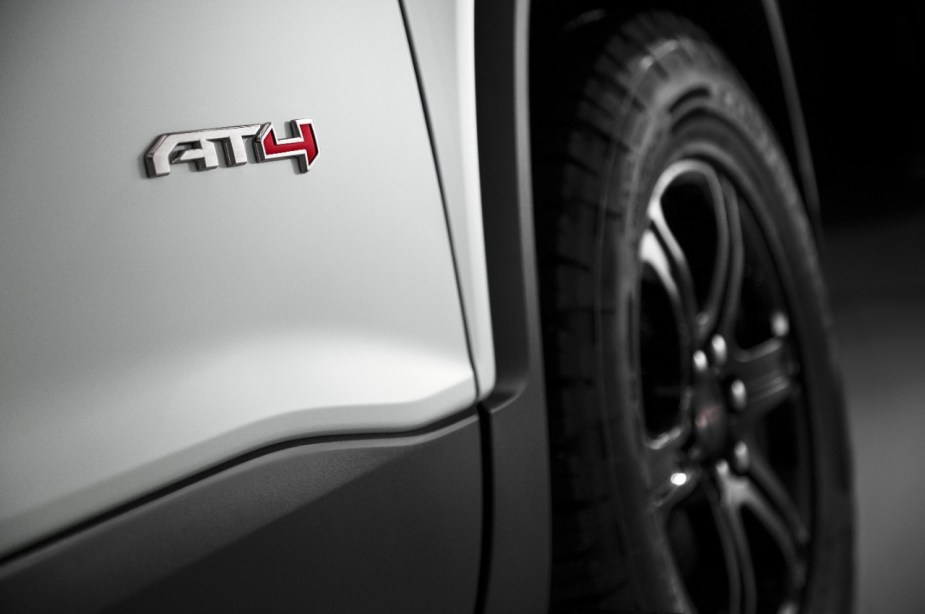 The AT4 trim level adds some off-road ability to the Acadia SUV. 