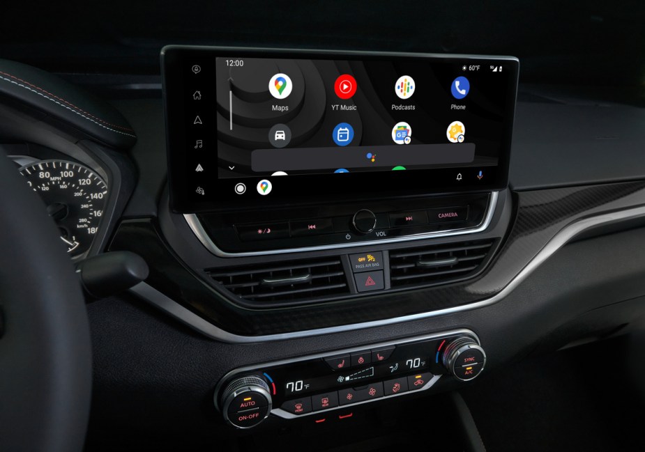 The infotainment system in the 2022 Nissan Altima