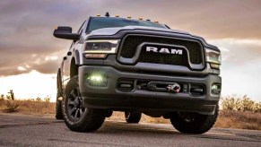 2022 Ram 2500 HD with sunset background