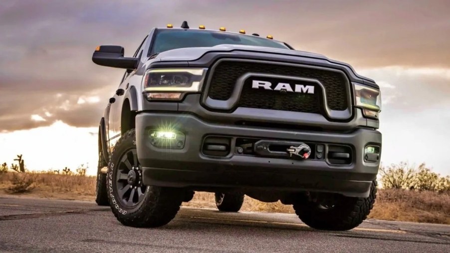 2022 Ram 2500 HD with sunset background