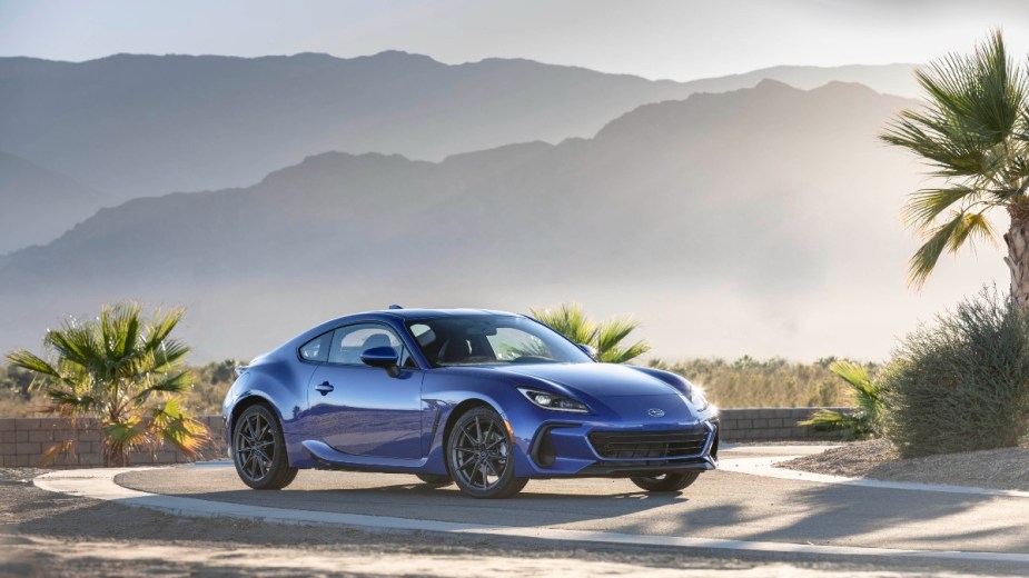 a 2022 subaru brz, a model with no updates for the 2023 model year