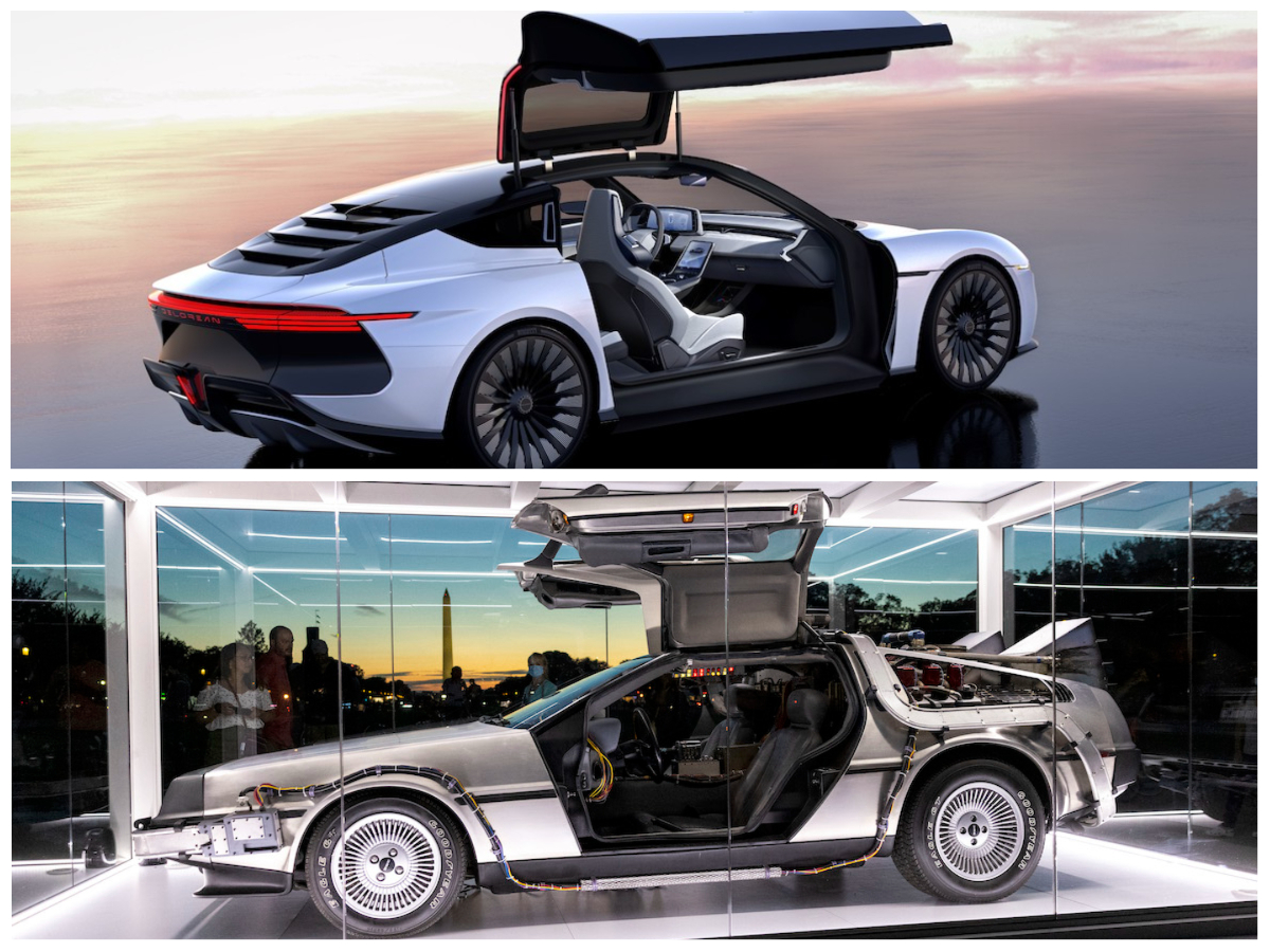 DeLorean Alpha5 vs. DeLorean DMC12 New and Old Futures