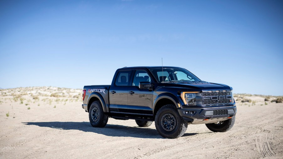 Promo photo of a black Ford Raptor