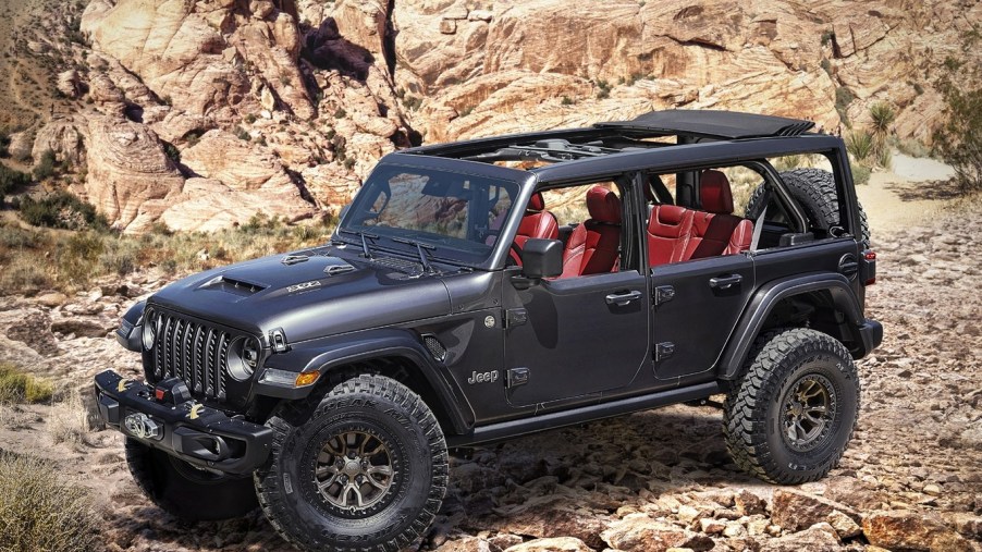 2023 Jeep Wrangler off-roading in dirt