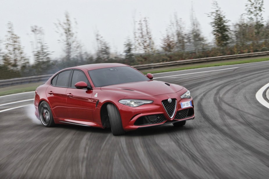 The Alfa Romeo Quadrifoglio blows the Kia Stinger away.