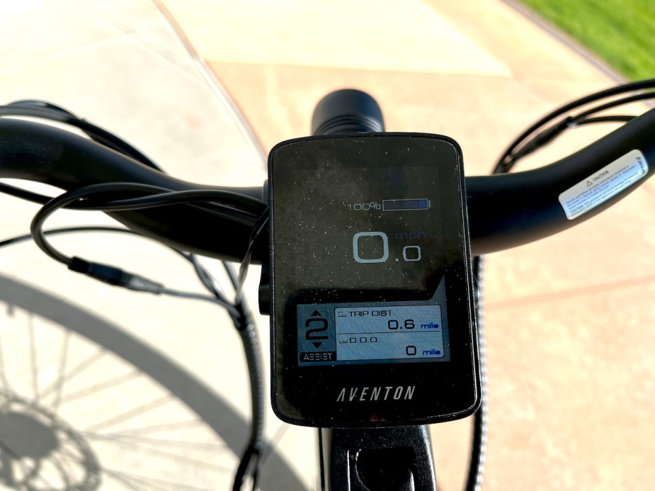The LCD screen on the Pace 500.