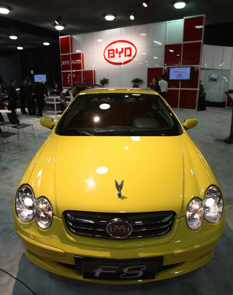 BYD, like this car, took a beating after Warren Buffett's Berkshire Hathaway ditched its share.