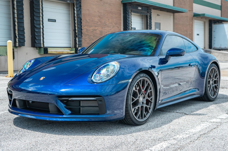 2022 Porsche 911 Carrera 4S parked in parking lot for Cars and Bids photo shoot