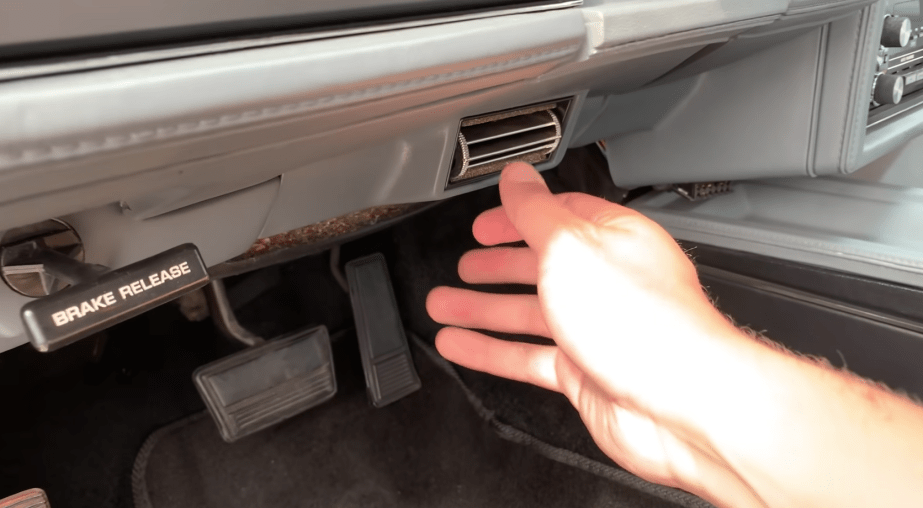 The crotch cooler vent on a Buick Grand National