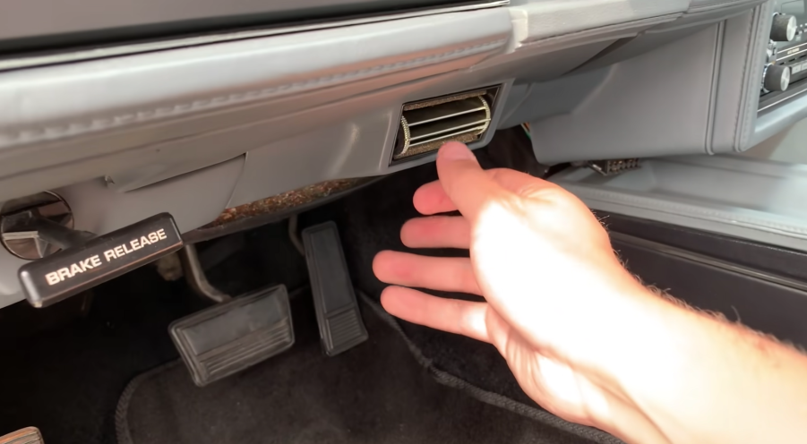 The crotch cooler vent on a Buick Grand National
