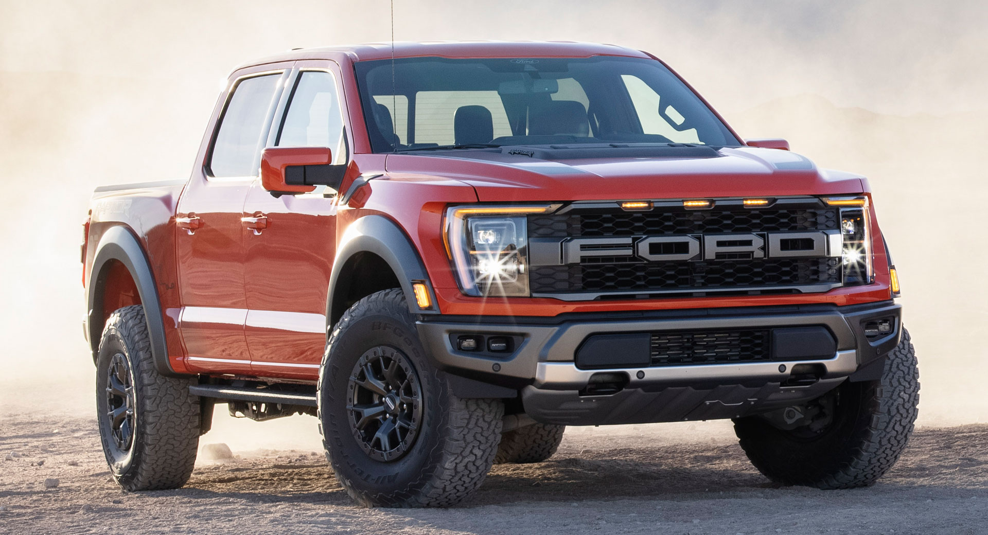 The 2022 Ford F-150 Raptor off-roading