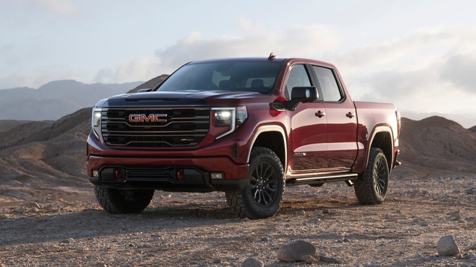 This red GMC Sierra AT4X is a cool off-road truck to drive