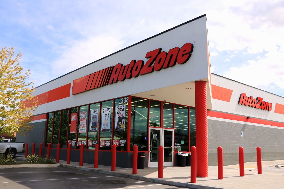An AutoZone building