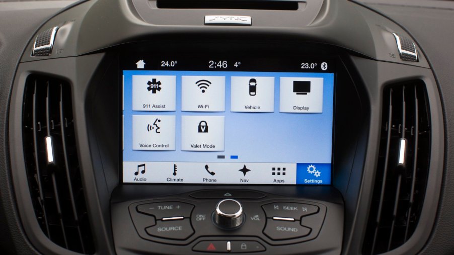 A vehicle infotainment system.